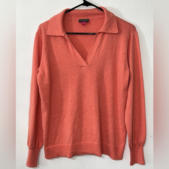 Vince Camuto Ladies Pullover Collared Lightweight Sweater
Ocean Coral S Small - Picture 2 of 8